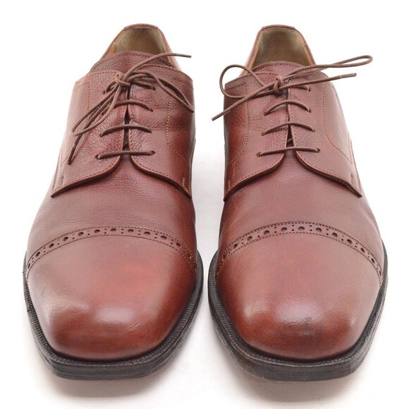 Men Santoni Classico Sheridan Perfed Cap Toe Oxfords 12 - Picture 3 of 8